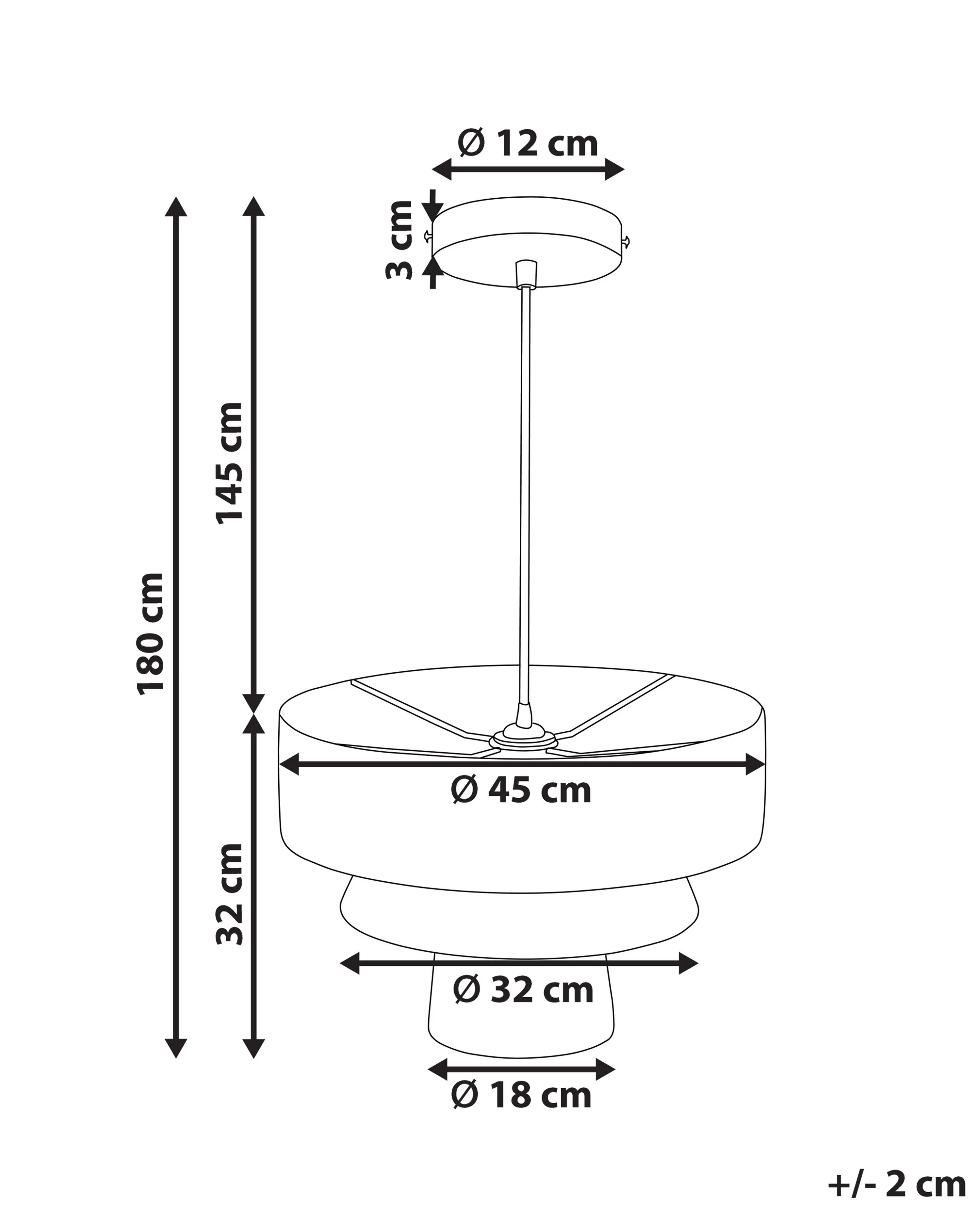 Hanglamp CHAMBO Papier Natuurlijk