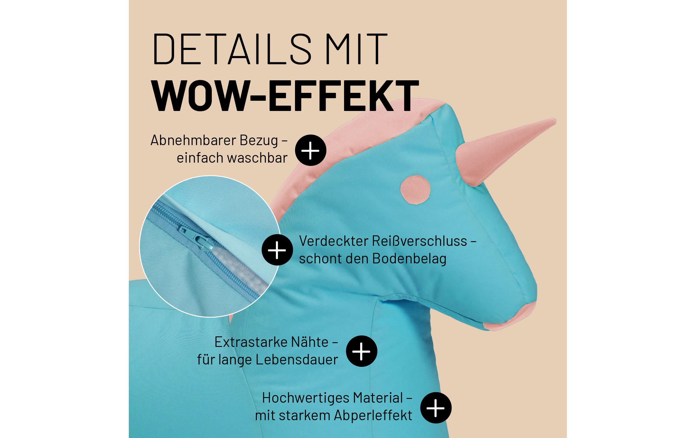 Sitzsack Einhorn 120 L, 75 x 65 cmKindersitzsack