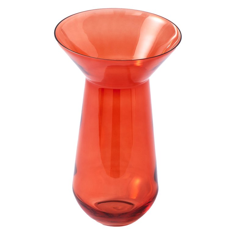 POLSPOTTEN Long Neck vaas oranje