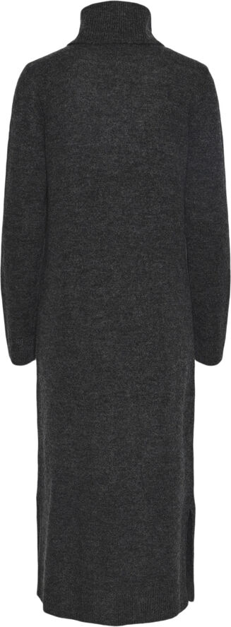 Pieces PCJULIANA LS ROLLNECK KNIT DRESS NO Grå