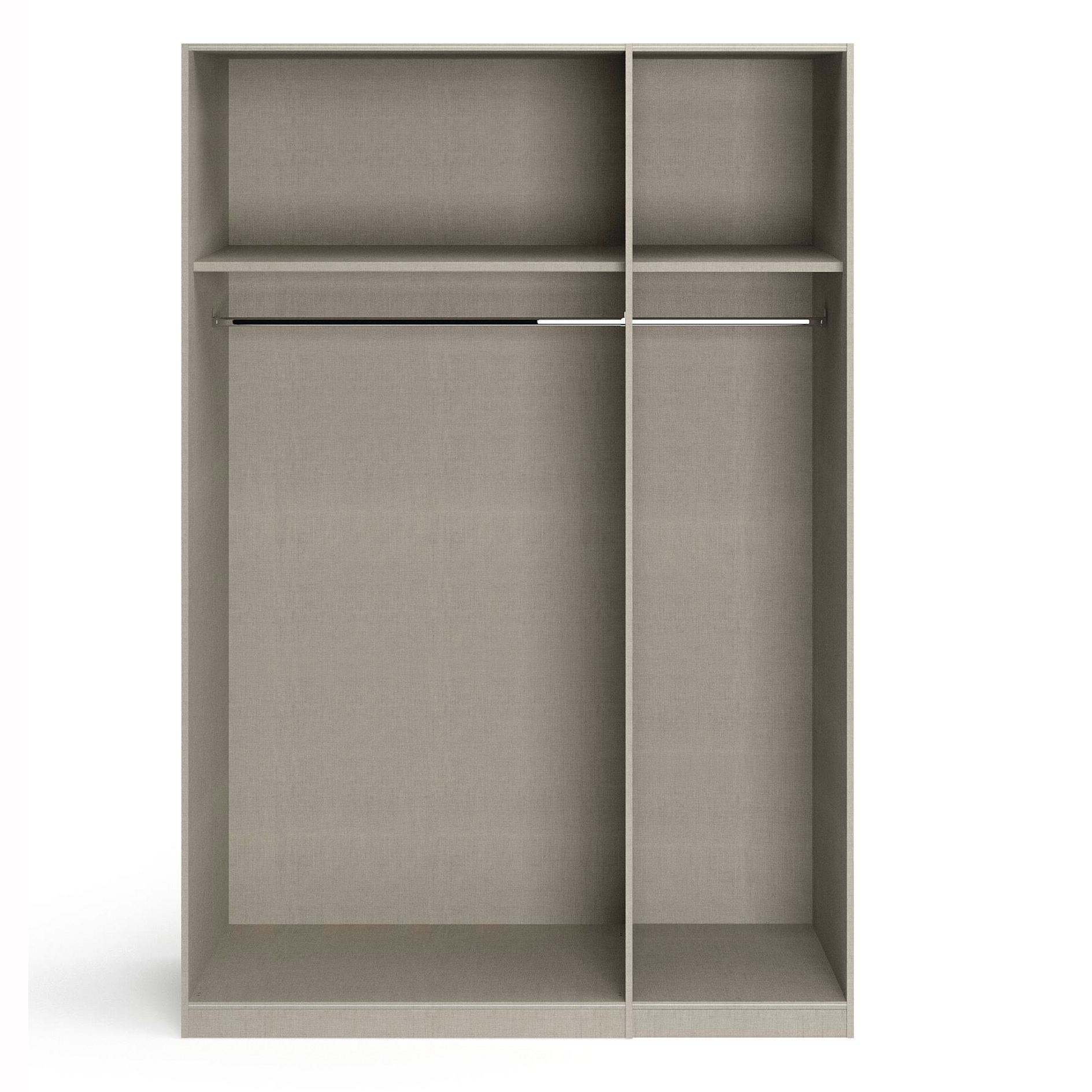 Drehtürenschrank - Sonoma Eiche - 3-türig - 136x210 cm