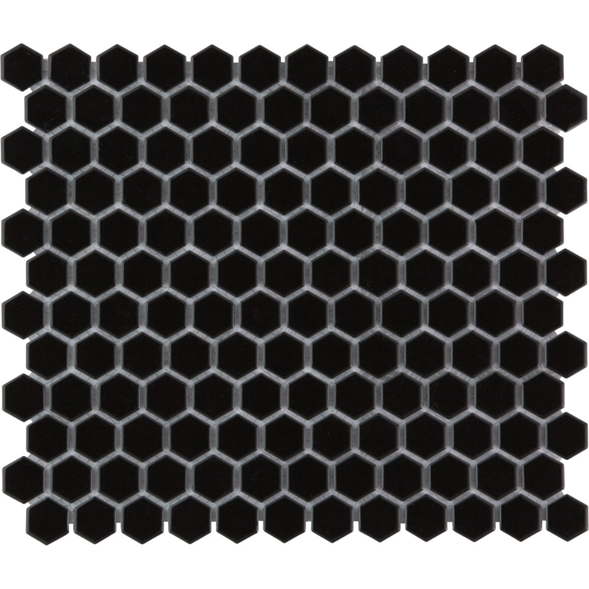 The Mosaic Factory Barcelona mini hexagon mozaïek tegels 26x30 zwart