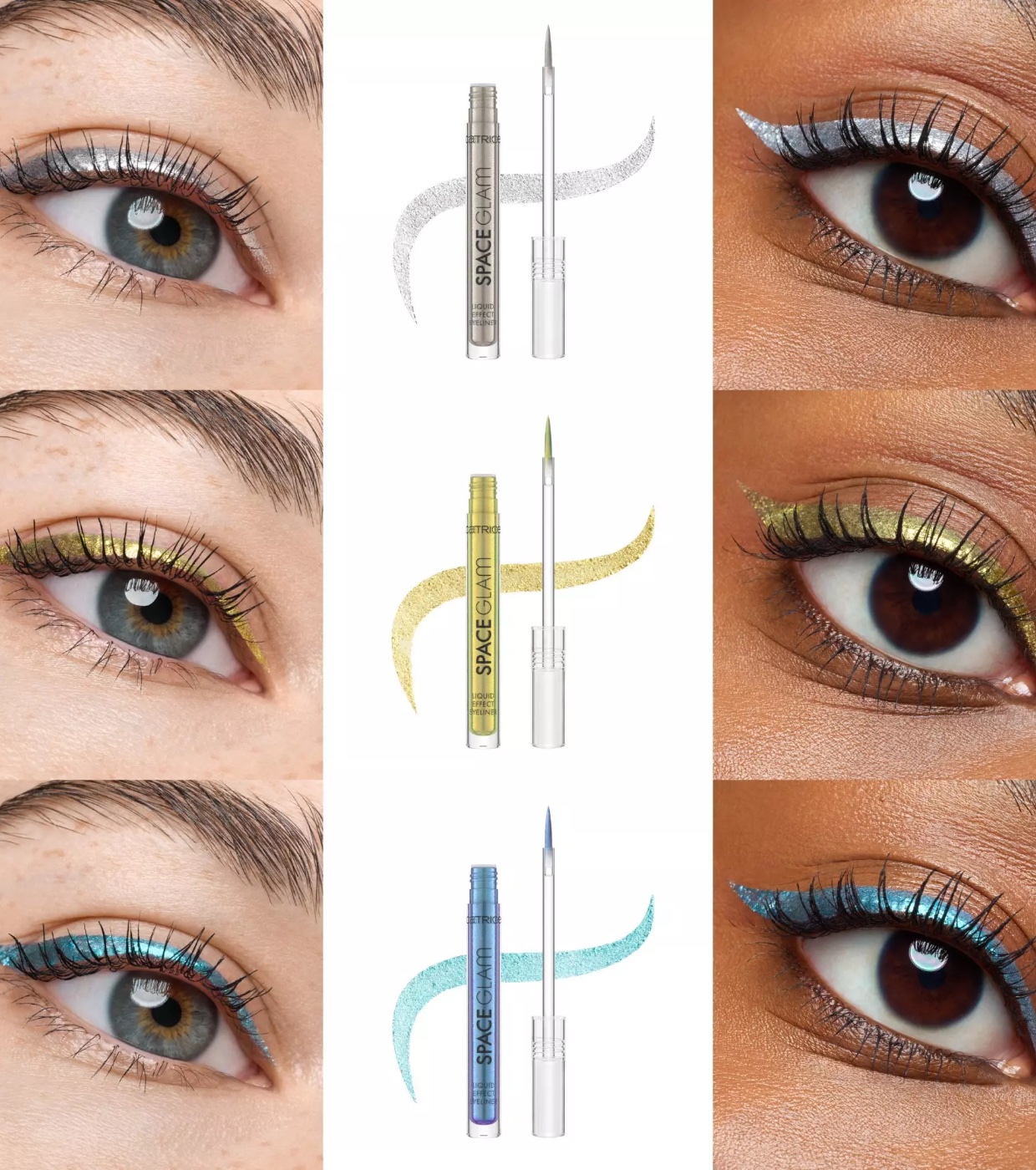 Catrice - Delineador Space Glam Liquid Effect - 010: Moonstone Metallic
