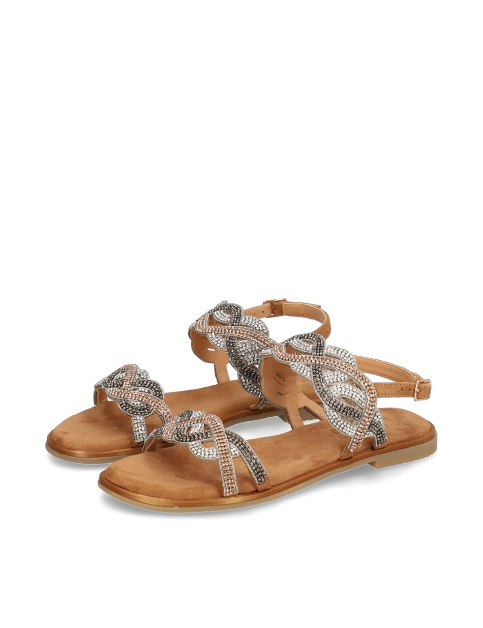 Veloursleder Sandale