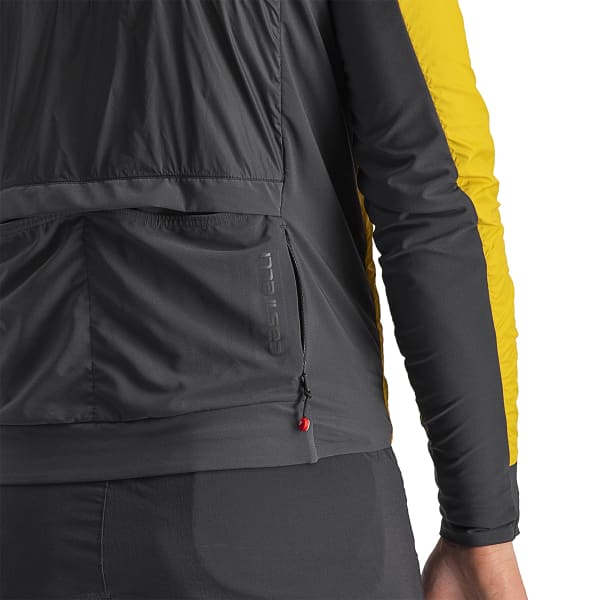 Veste vélo CASTELLI UNLIMITED PUFFY JKT GOLDENROD/DARK GRAY