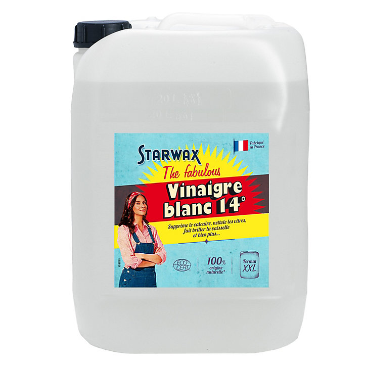 Vinaigre Blanc ménager The Fabulous Starwax 14° 20L