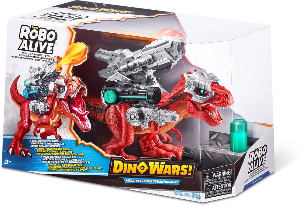 DINO WARS - FIGURINE T-REX DE BATAILLE GEANT \/ GIANT BATTLING TREX