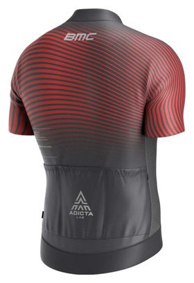 Maillot Manches Courtes Adicta Lab Valent V1 Rouge / Gris
