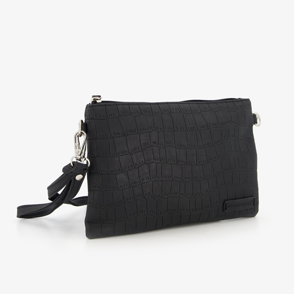 Renato Lucci dames schoudertas met crocoprint