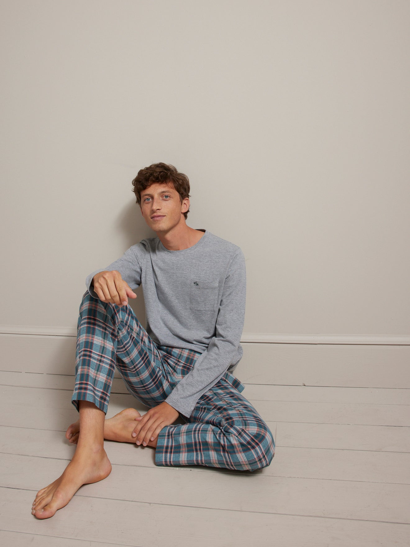 Pyjama bi-matière homme