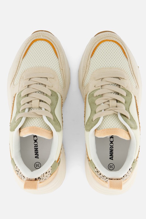 Ann Rocks Sneakers wit Synthetisch