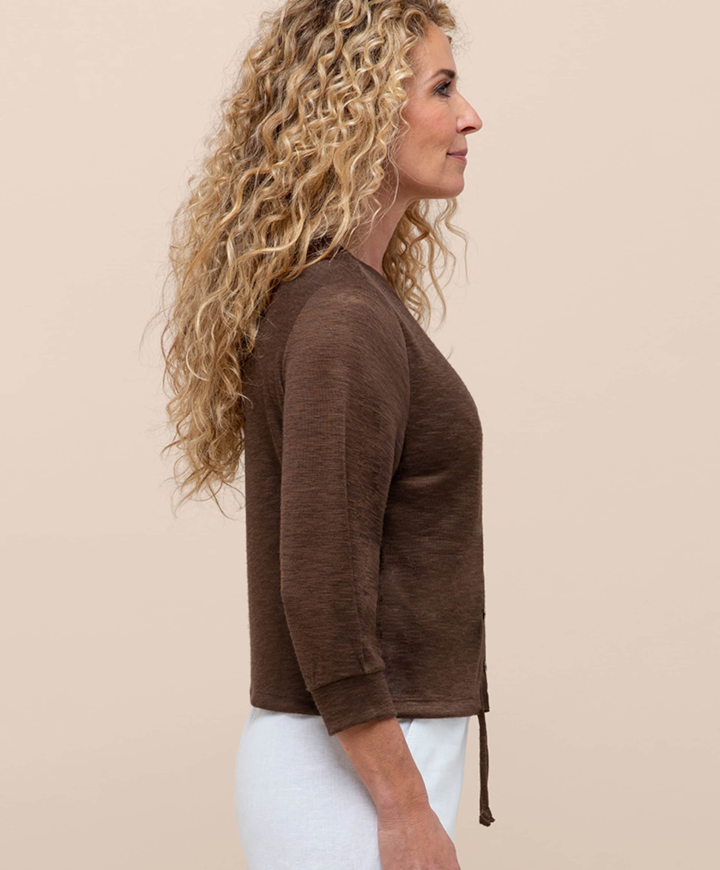 Bianca Dames vest bruin