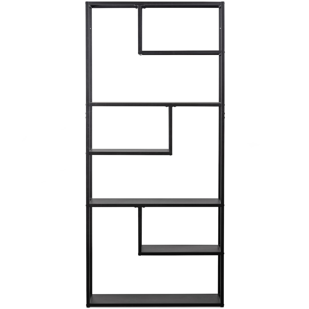 Regalschrank TEUN 85 x 188 cm schwarz