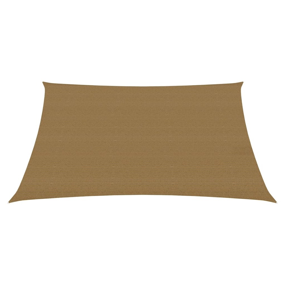 Voile toile d'ombrage parasol 160 g/m² 3/4 x 3 m pehd taupe