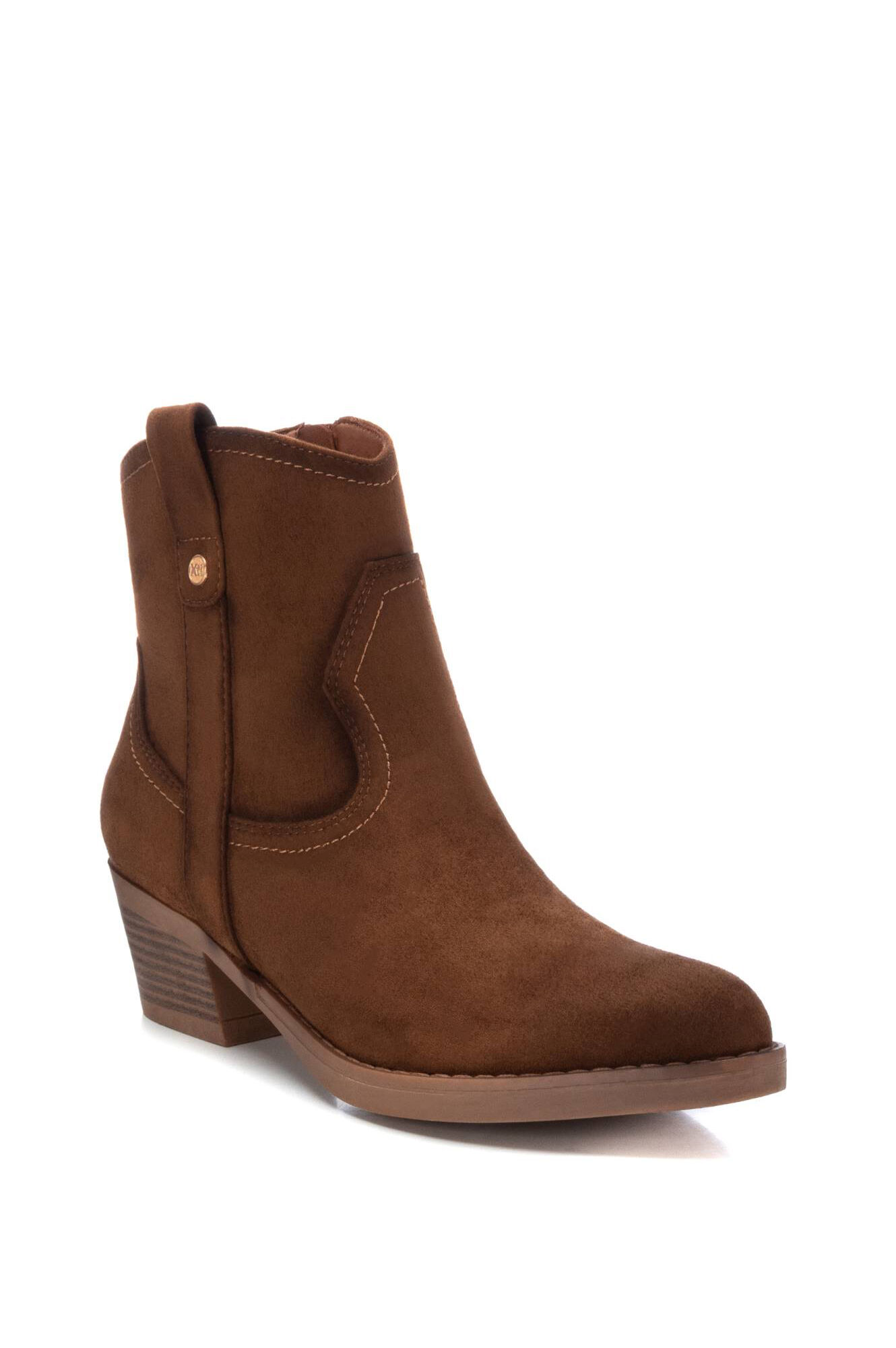 Botas de camurça femininas até o tornozelo