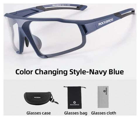 Lunettes de protection anti-vent pour vélo  sports d'hiver et plein air - bleu