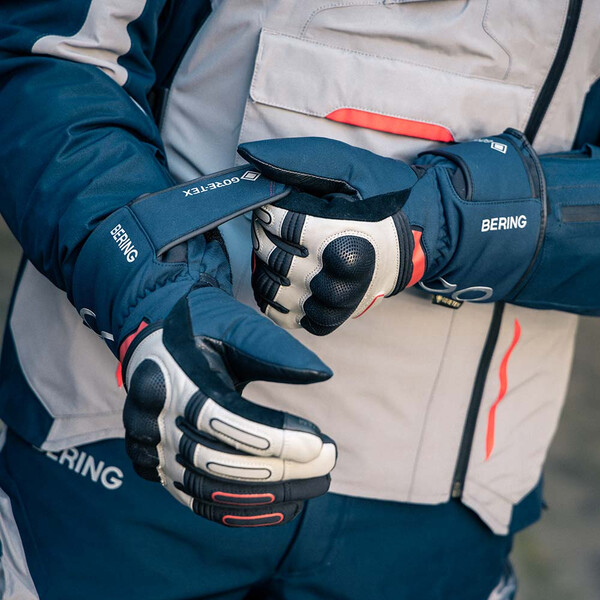 Bering - Gants Austral Gore-Tex® Navy / Gris / Rouge