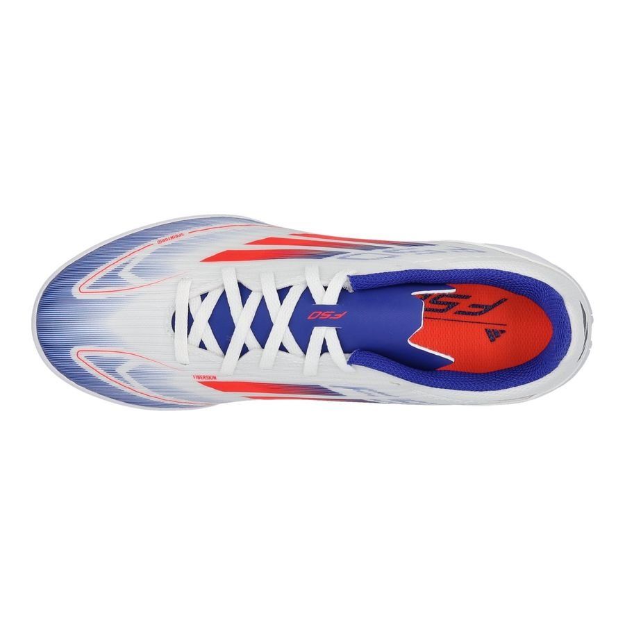 adidas F50 League TF Advancement - Blanc/Rouge/Bleu Enfant