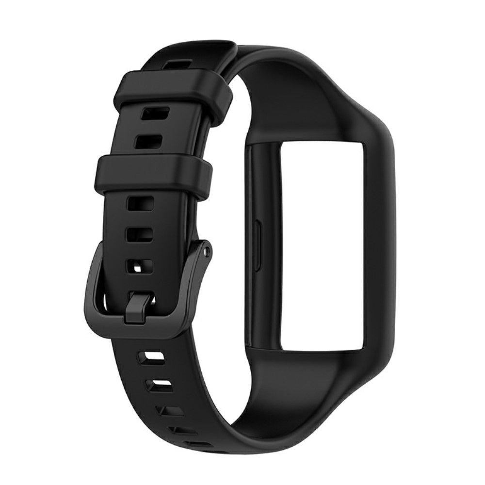 Huawei Band 7 / 6 / Honor Band 7 / 6 Ersatz Silikon Armband (Gelenkumfang: 140-190mm) - Schwarz