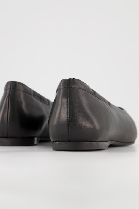 Leder-Ballerinas, Webspitze, Weite H