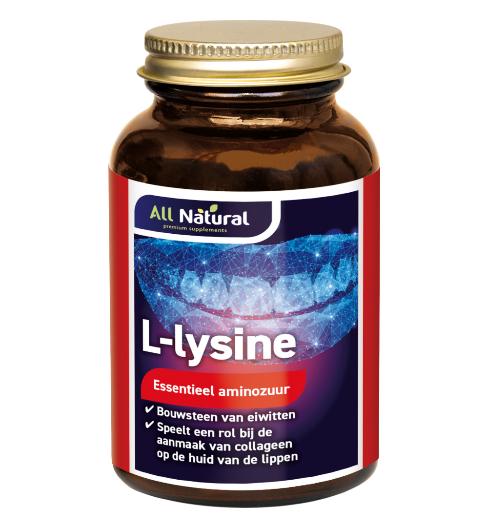 All Natural L lysine 1000mg (100 tabletten)