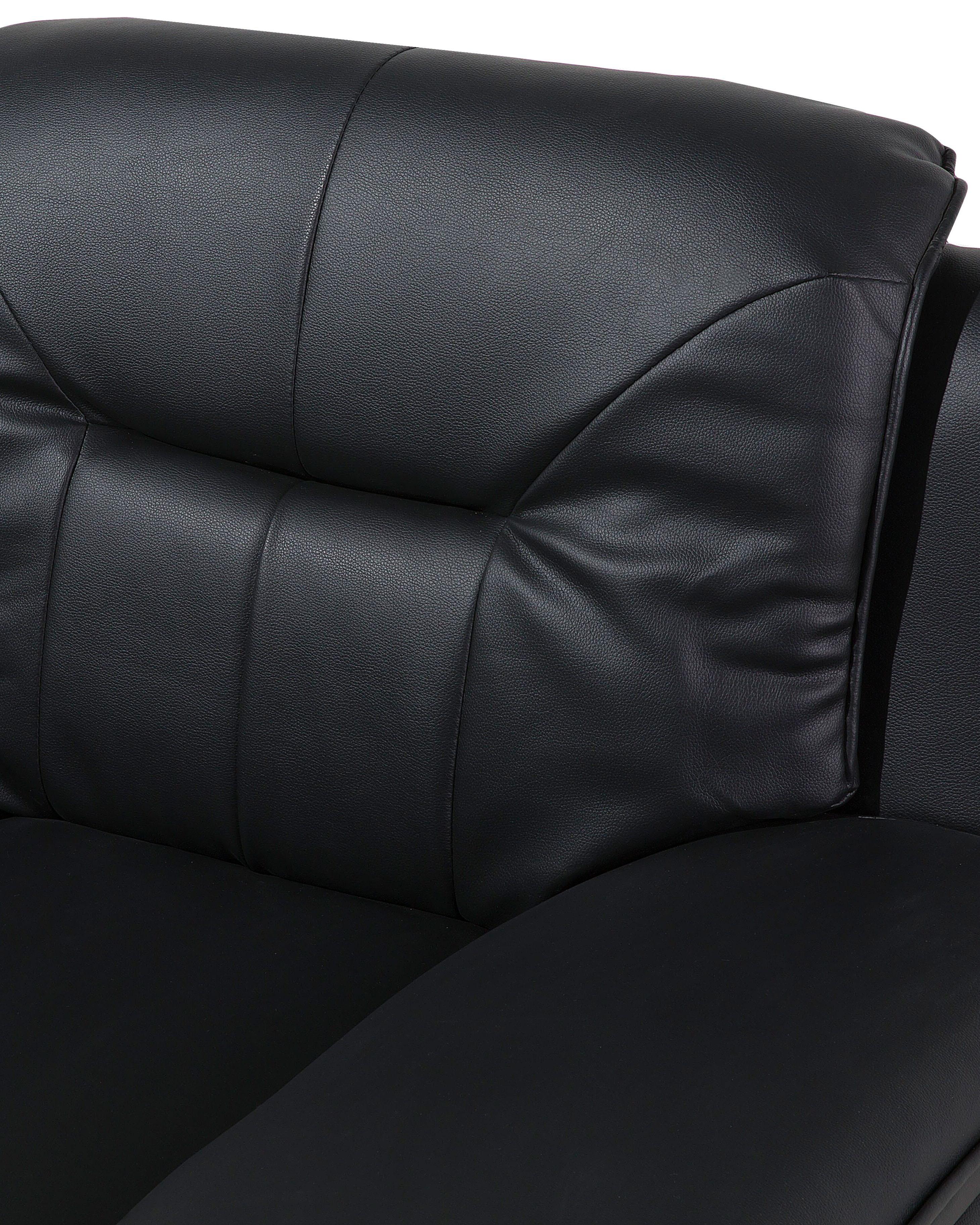Fauteuil LEIRA II Kunstleer Zwart
