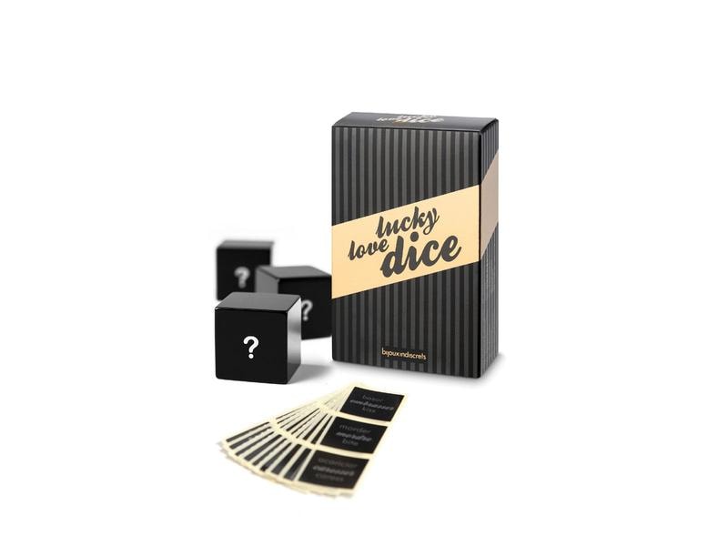 Bijoux Indiscrets Sexwürfel Lucky Love schwarz Liebeswürfel für erotische Spiele