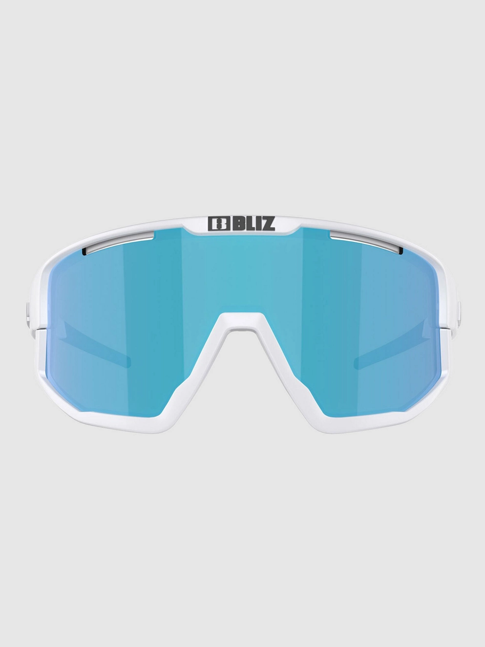 BLIZ Active Eyewear Fusion Small Matt White Sunglasses brown w blue multi