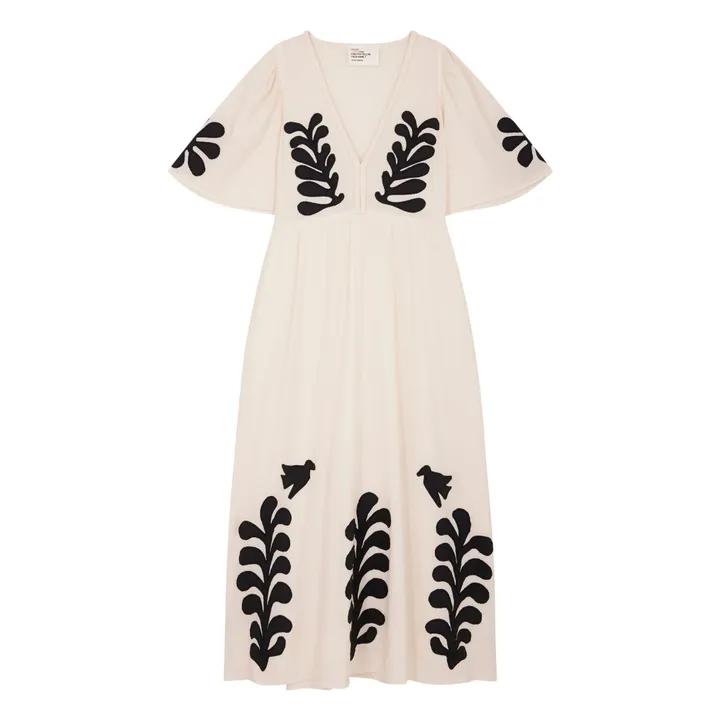 Leon & Harper Robe Roe Birdy Coton Bio | Ecru