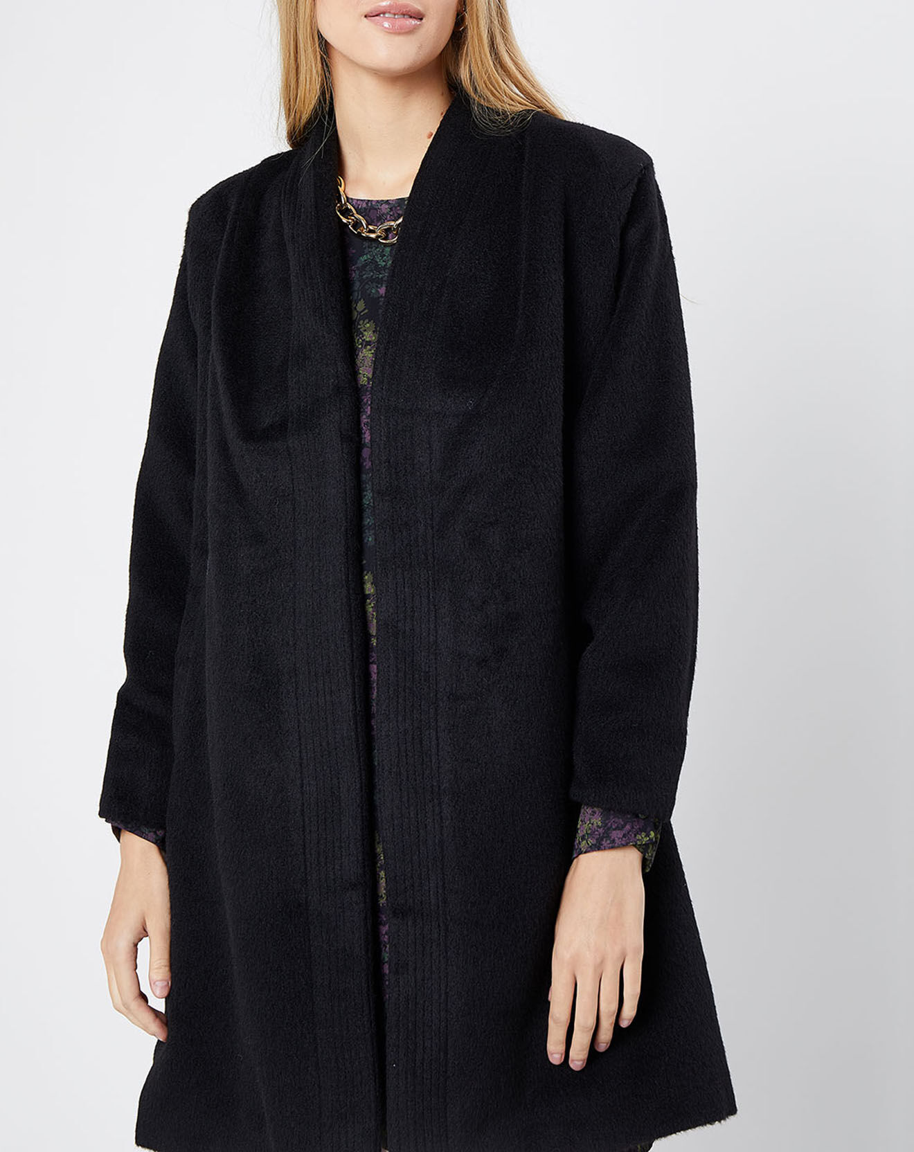 Molly Bracken Manteau façon peignoir noir