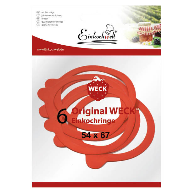 Weck Rubberen Ringen 54x67mm - 6 stuks