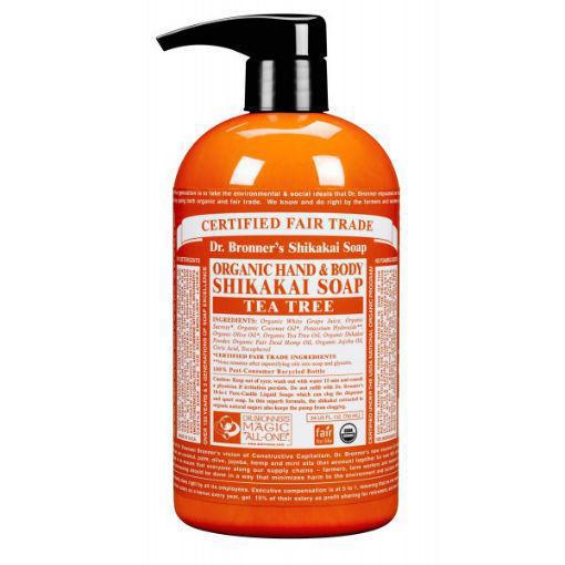 Bronners Shikakai zeep tea tree 709ml