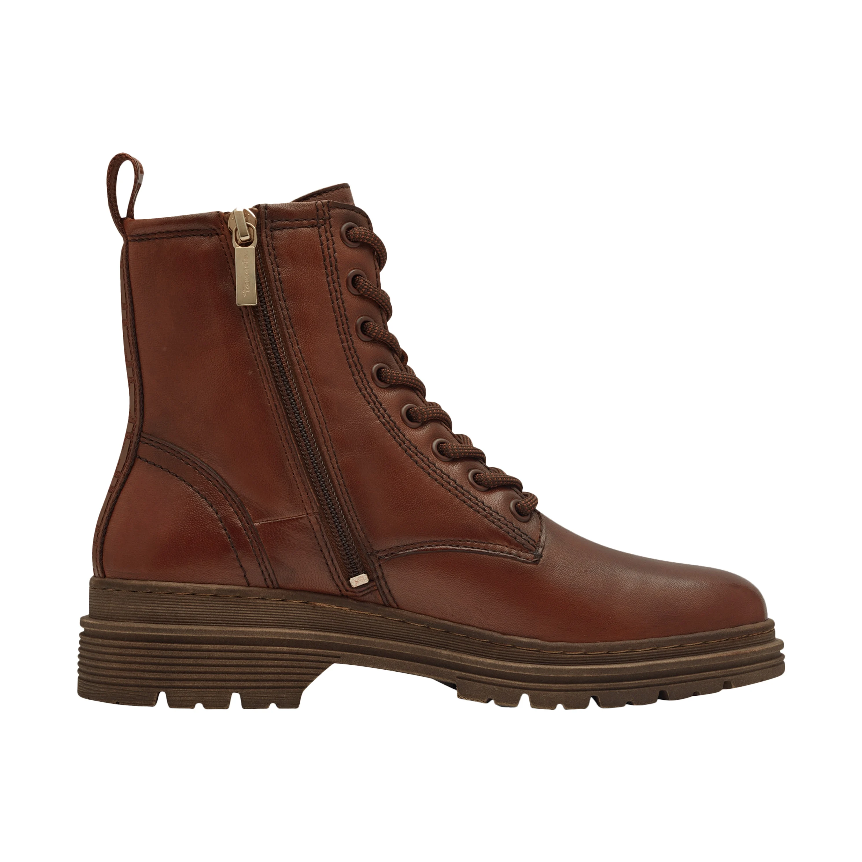 Bottine cuir * | Marron