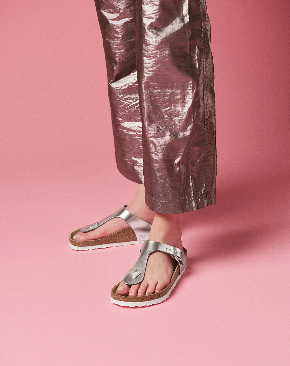 Zehentrenner GIZEH SFB LENA in metallic sillver