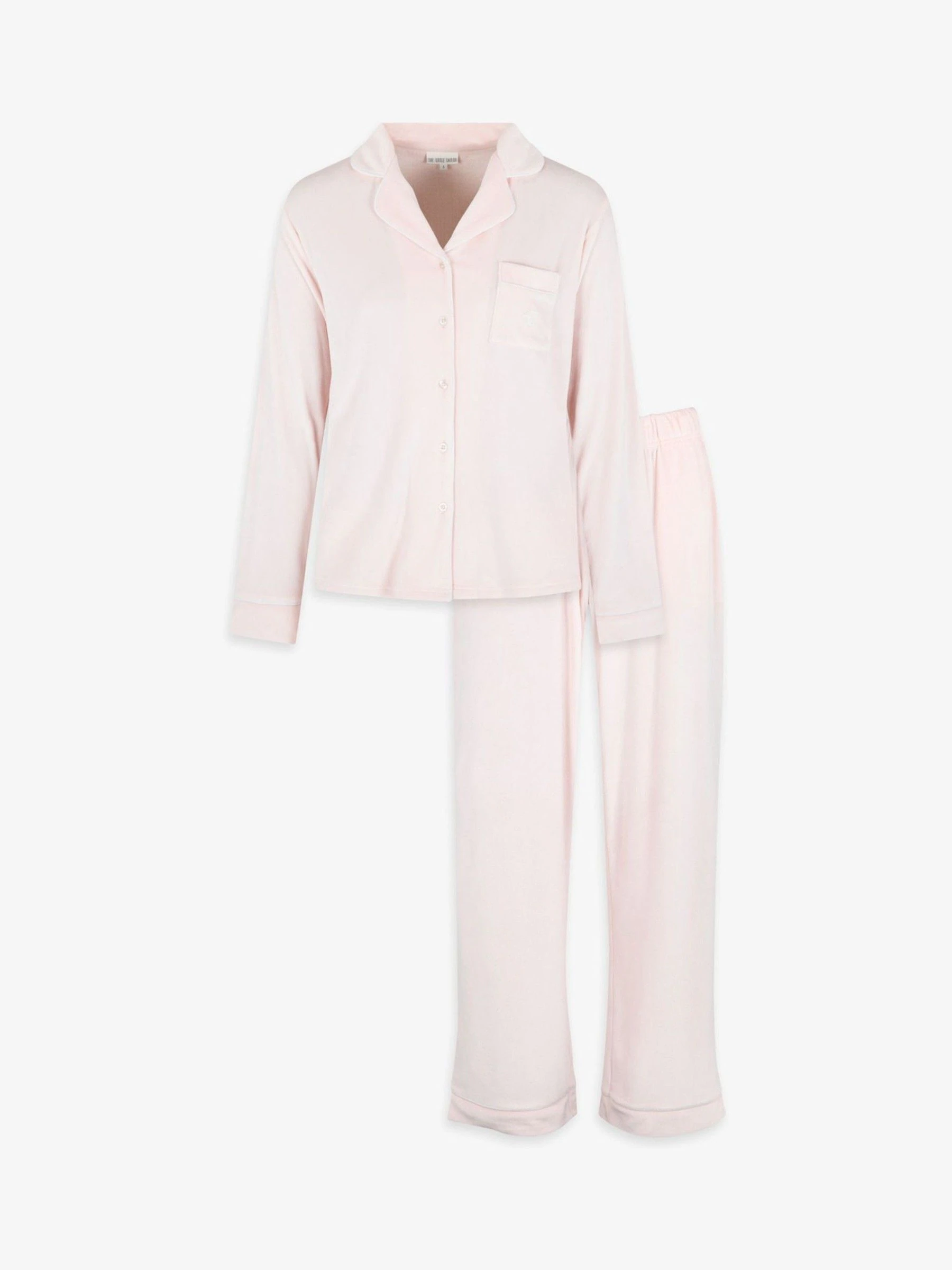 Roze - The Little Tailor luxe kerstpyjama van zacht aanvoelend velours