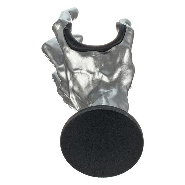 Guitar Grip Silver Metallic Male Hand left