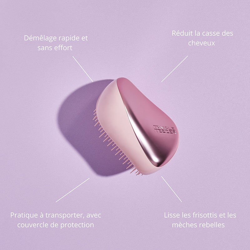 Brosse démêlante Compact Styler pearl matte chrome