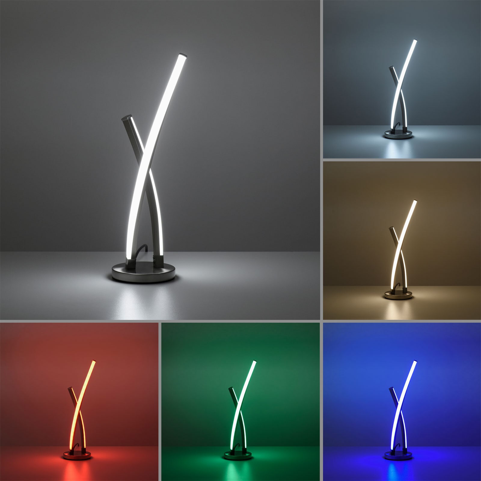 LOLA-Smart Tischlampe Swing Alu