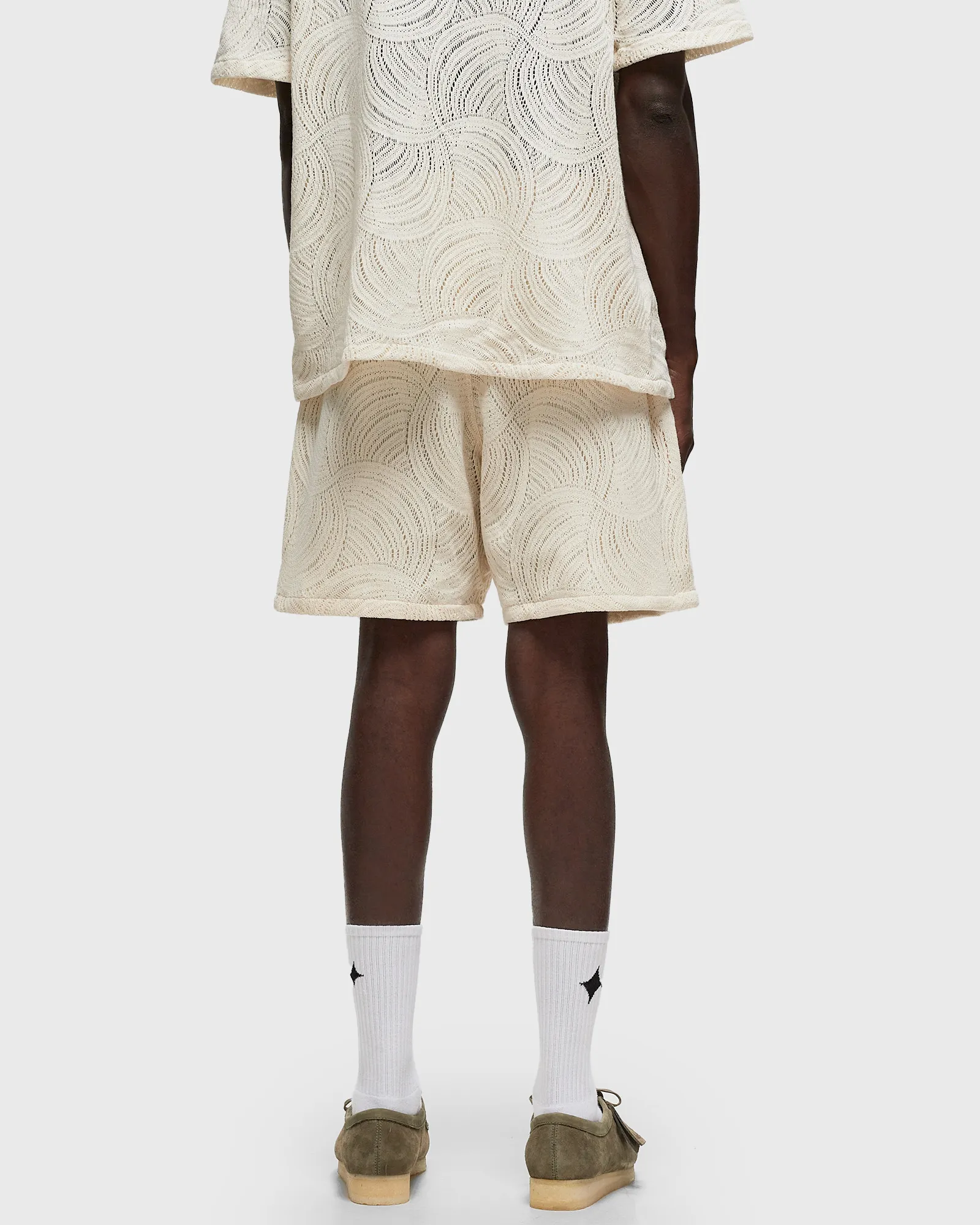 Shorts Croche Círculo Arte Antuérpia