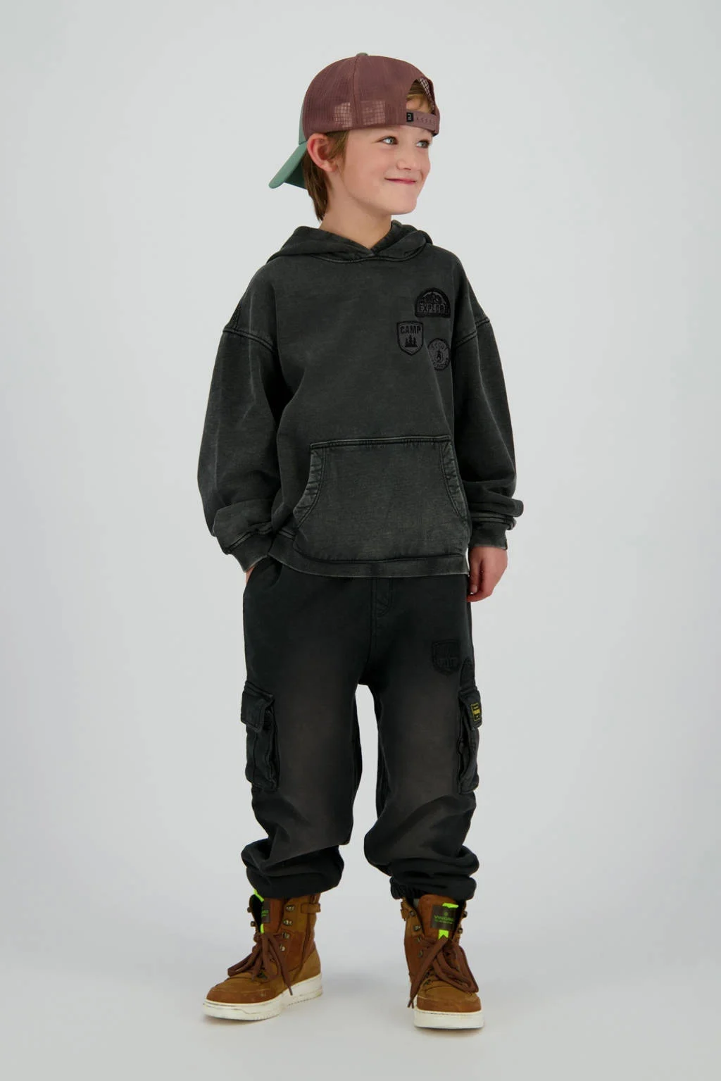 Vingino hoodie black denim