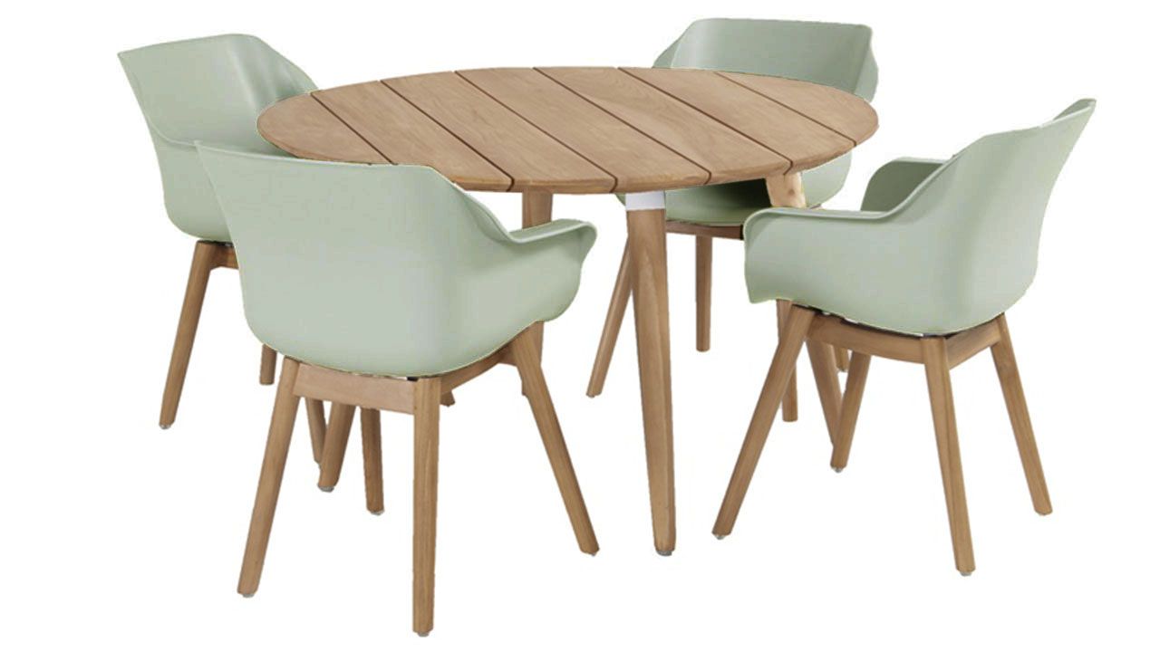 Tuinstoel French Green 11.688.247 Sophie Teak B62 x D59 x H84 cm