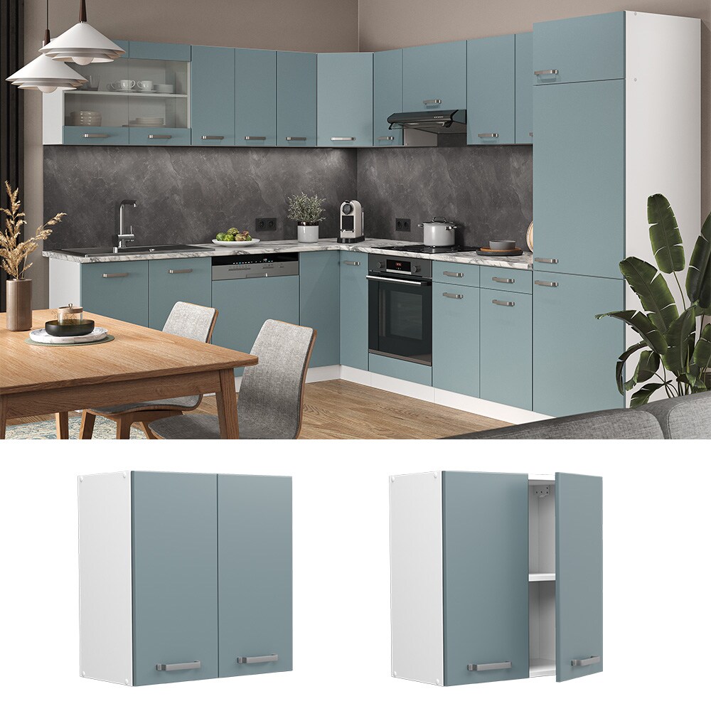 Vicco Hängeschrank Küchenschrank R-Line Solid Weiß Blau Grau 60 cm modern