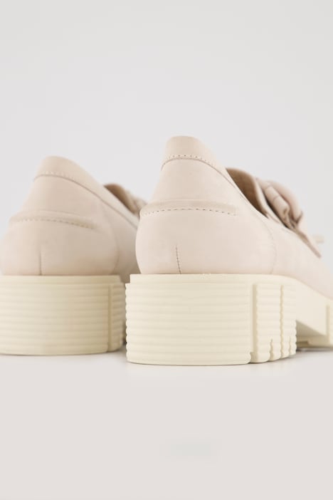 Caprice Leder-Loafer, Zierkette, Fransen, Komfortweite