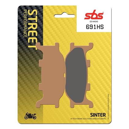 Plaquettes de freins SBS 691HS Sinter Métal Fritté avant
