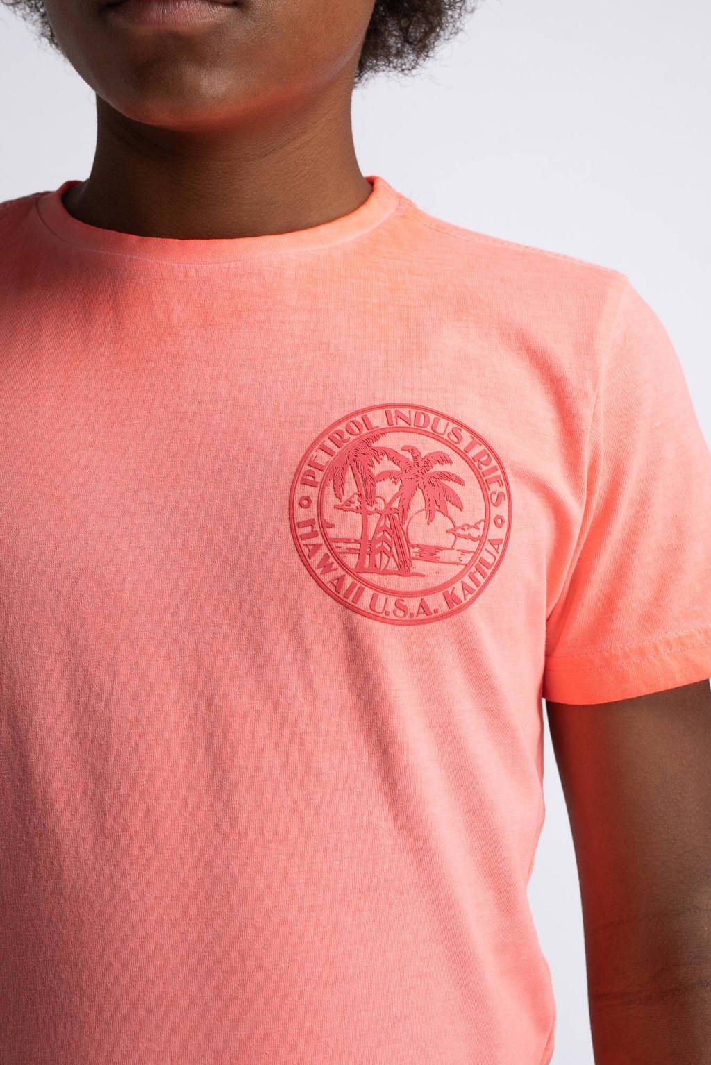 Petrol Industries T-shirt koraal