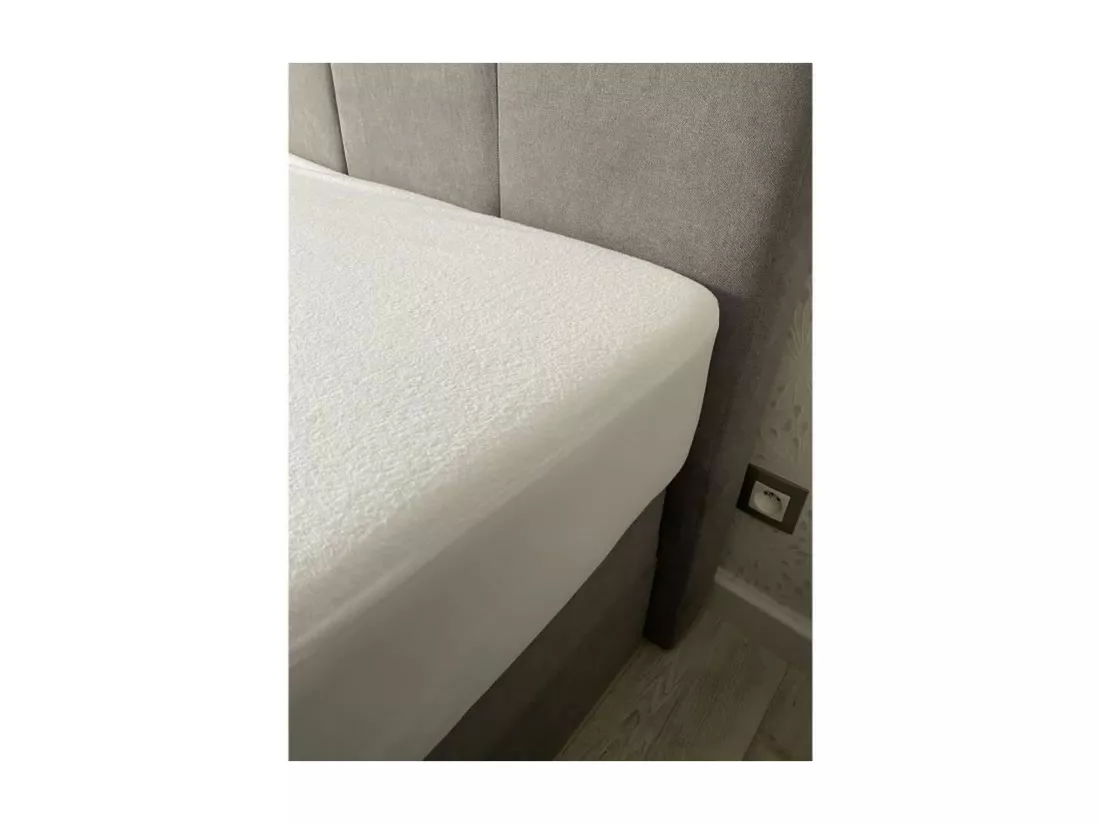 Protège matelas imperméable - 160 x 200 cm - Coton/Polyester