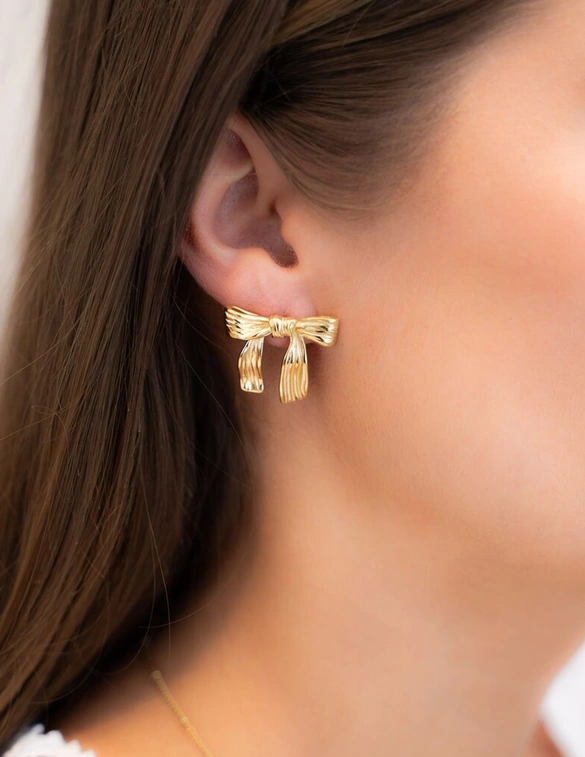 My Jewellery Studs met vintage strik MJ11399
