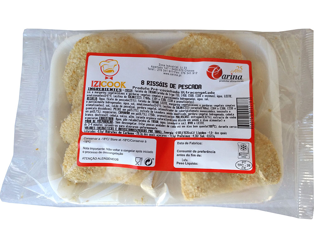 RISSOIS IZICOOK DE PESCADA 8UN 260G