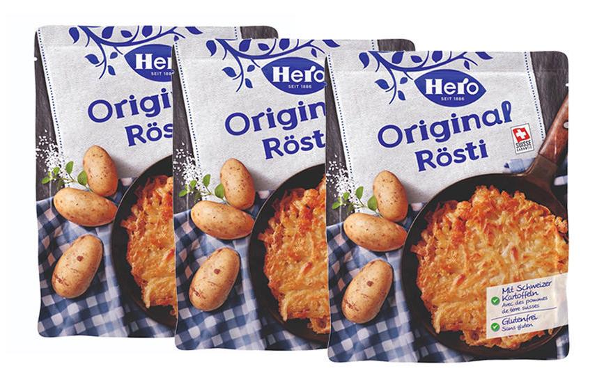 Rösti Original 3 x 500 gSchweizer Nationalgericht aus hochwertigen Kartoffeln