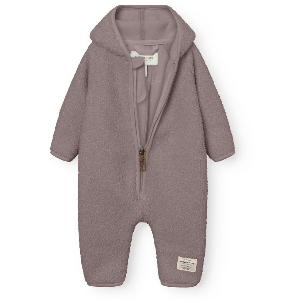 Køb Mini A ture Zinc Purple Matadel Teddyfleece Jumpsuit. GRS